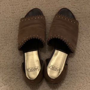 Franco Sarto suede flats 7.5 lightly worn
